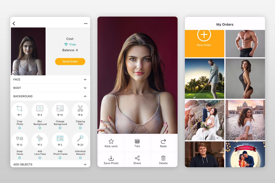 fixthephoto app like faceapp interface