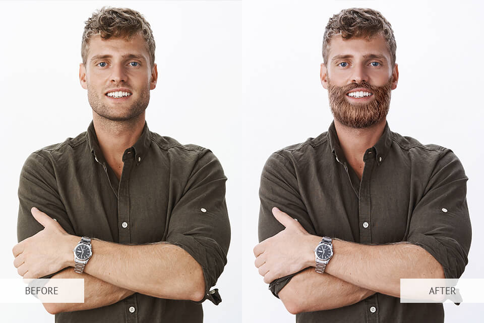 fixthephoto приклад редагування бороди