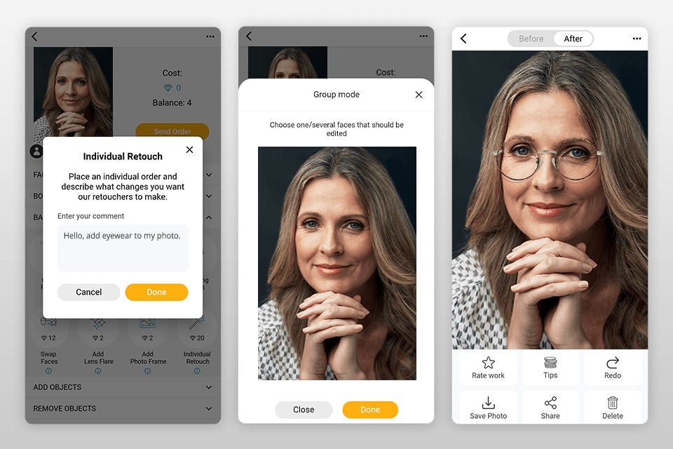 fix the photo editor & retouch best try on glasses app