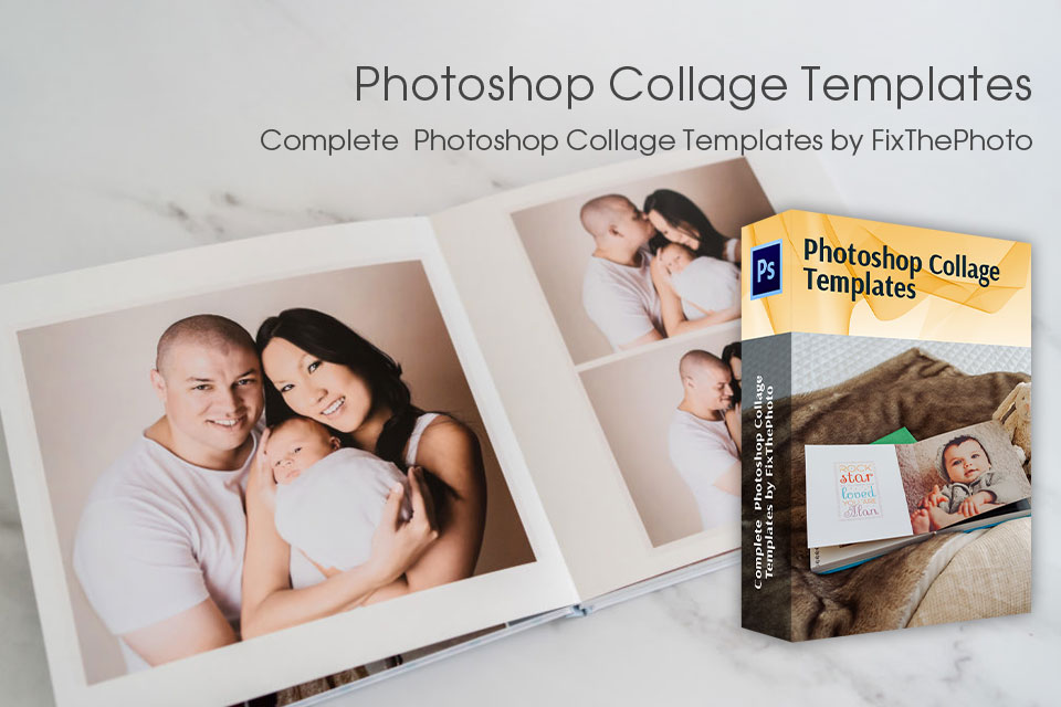 fixthephoto photoshop collage templates collection