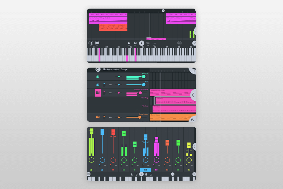 fl studio app to record music interface