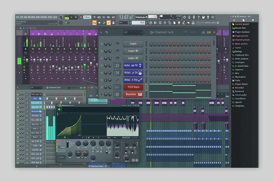 واجهة استوديو fl