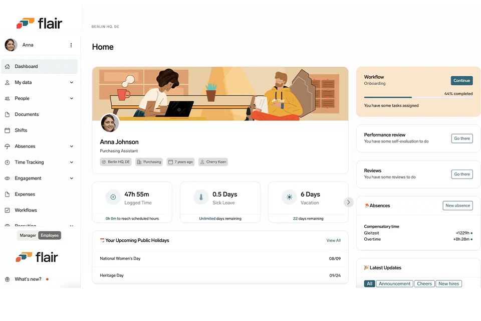flair platform interface