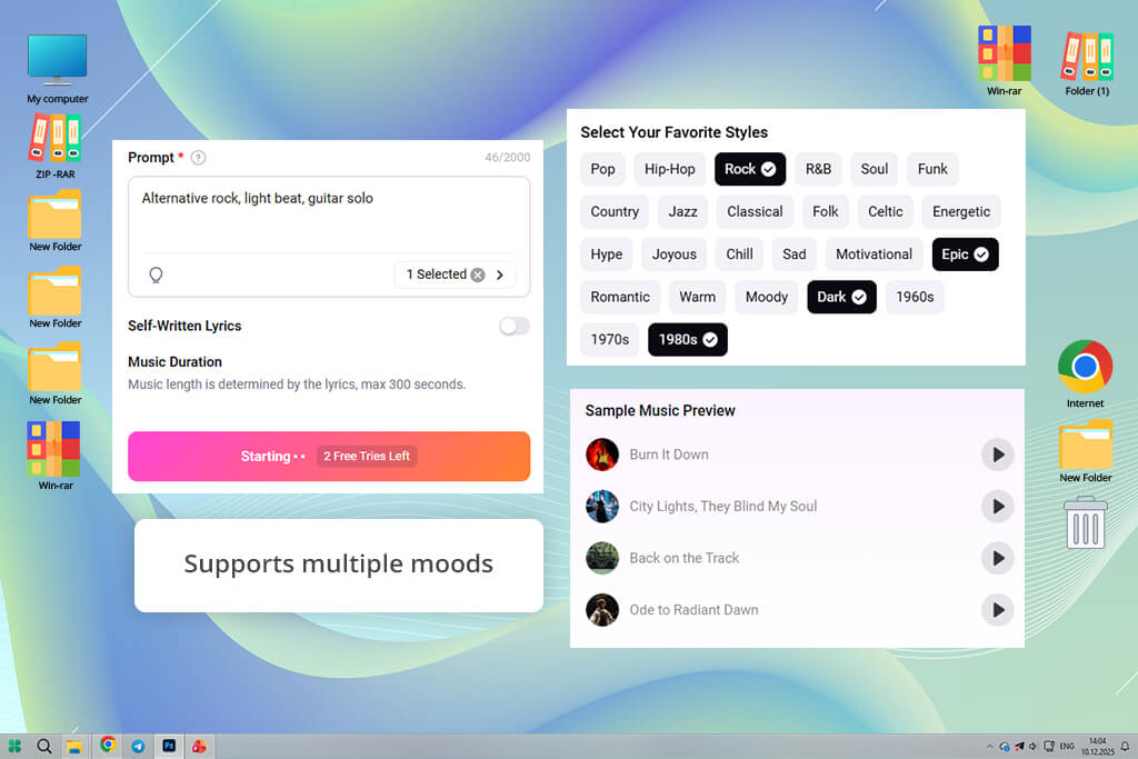 flexclip ai music generator