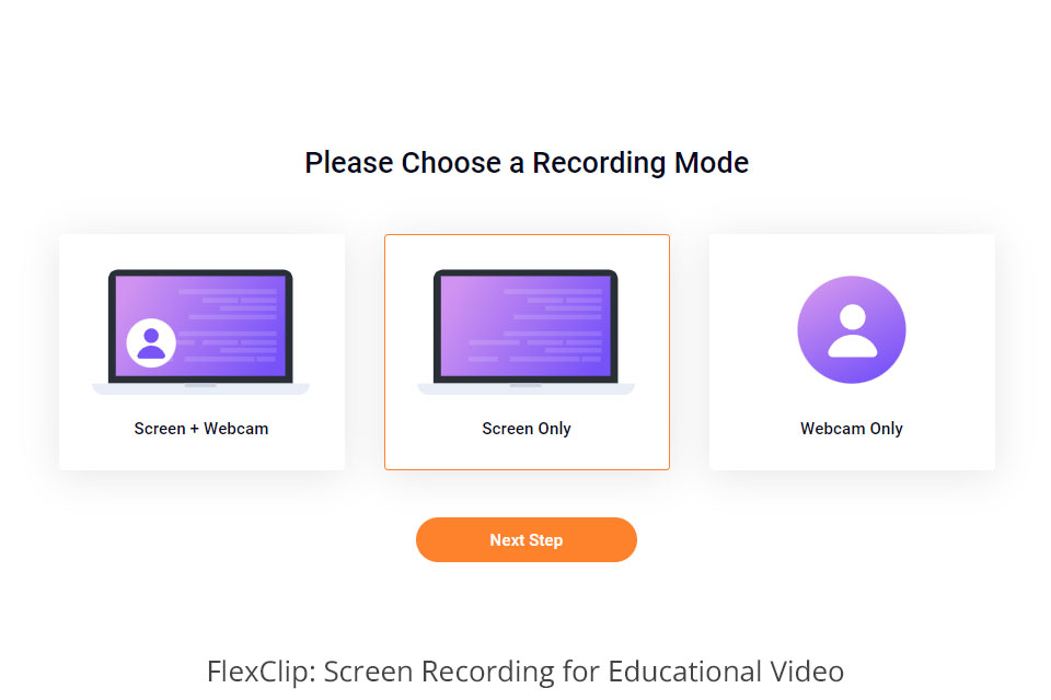 flexclip تسجيل شاشة للفيديو التعليمي