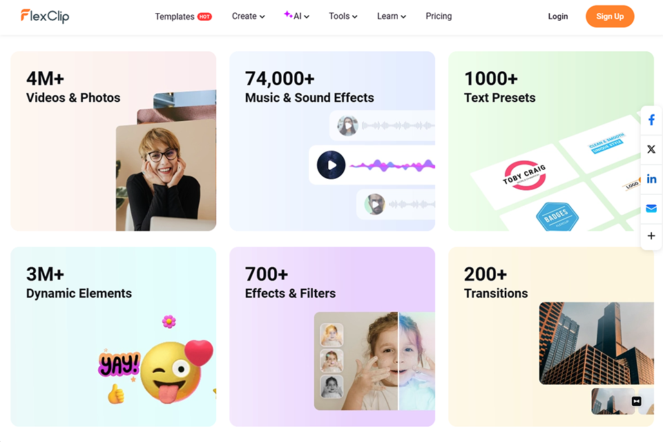 flexclip video editing software for windows