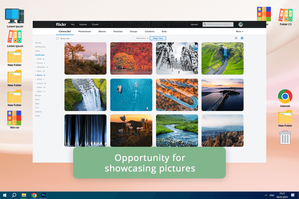 flickr cloud storage for photos