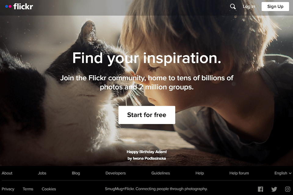 flickr site like unsplash website