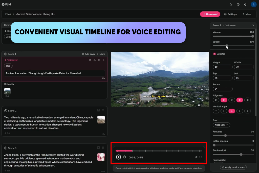 fliki ai voice generator