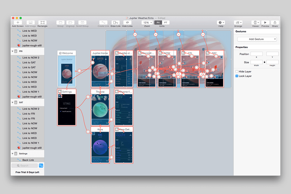 flinto invision alternative interface