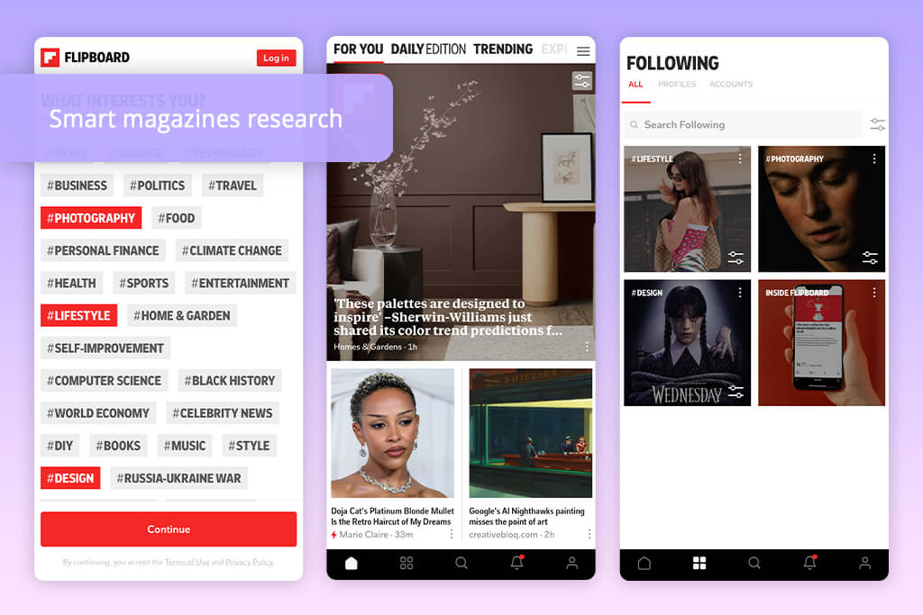 flipboard app like pinterest