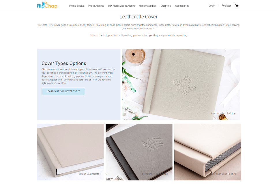 flipchap debossing and hot stamping