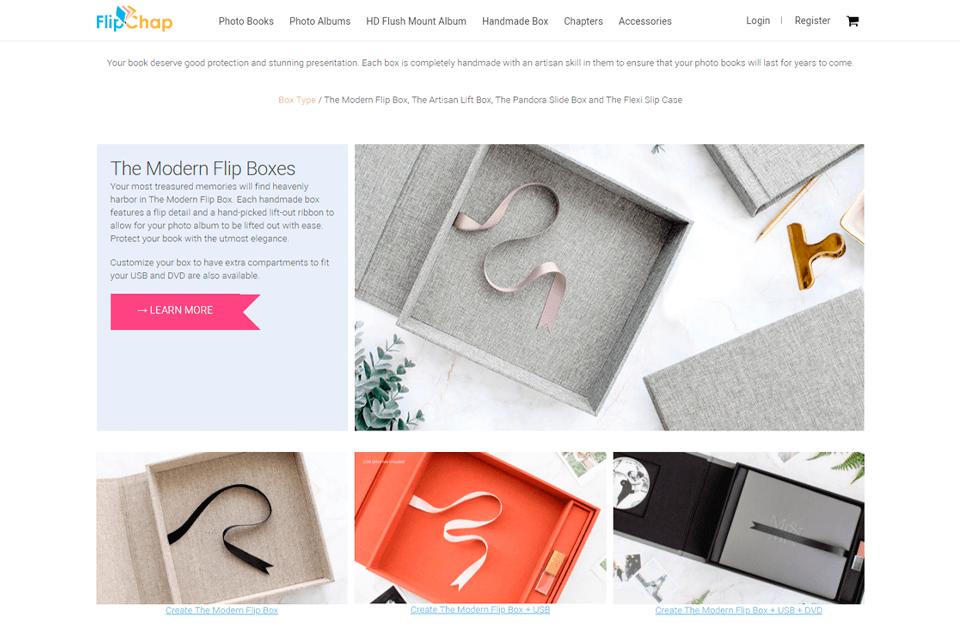 flipchap book customization