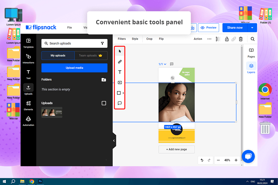 flipsnack flyer design software