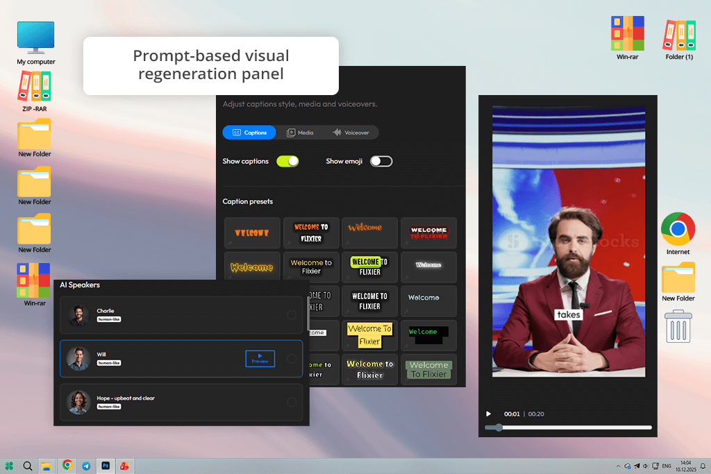 генератор новин flixier зі штучним інтелектом
