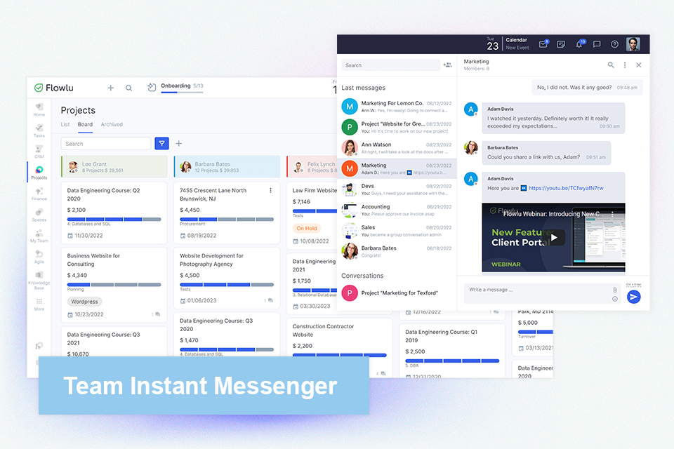 flowlu free task management software