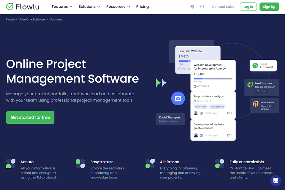 flowlu workforce management software