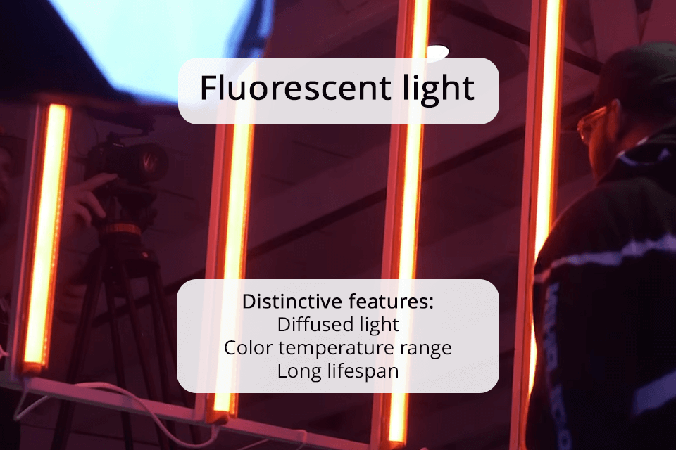 fluorescent video lighting type