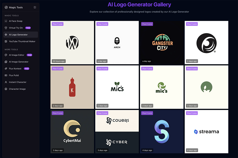 fluxai pro ai logo generator