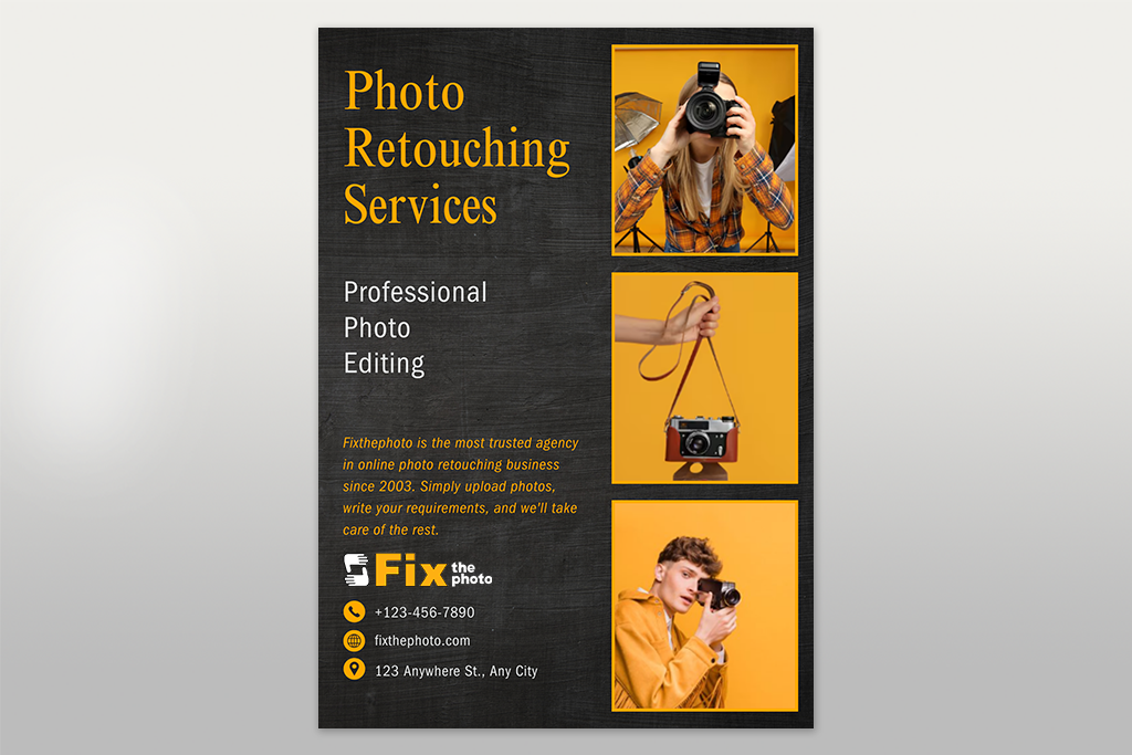 flyer design idea collage