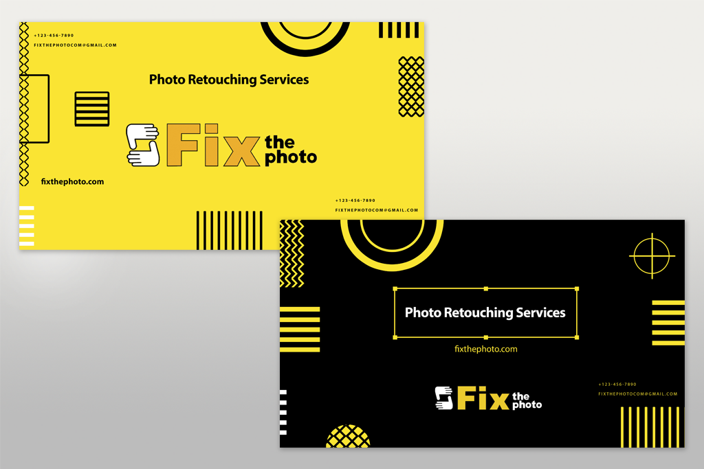 flyer design idea with pattern