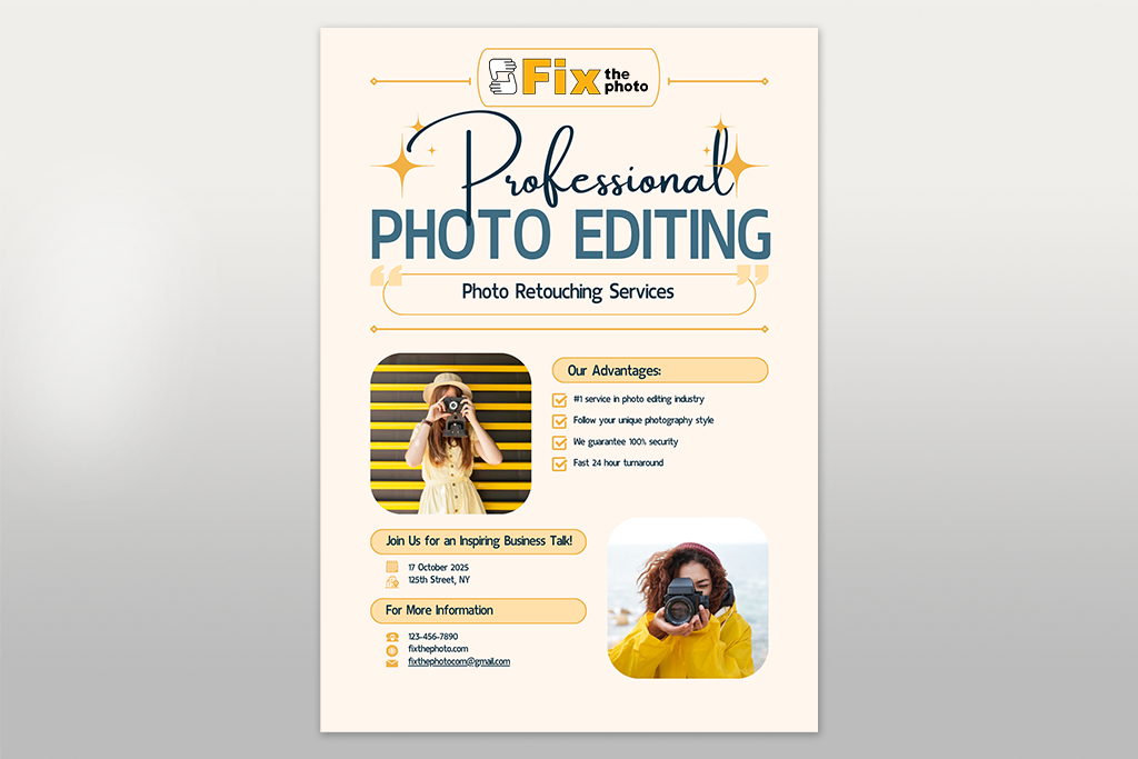 flyer design idea with text