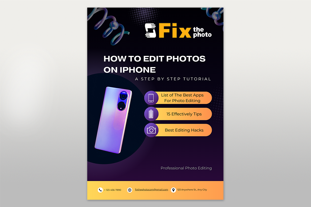 flyer design idea with useful info