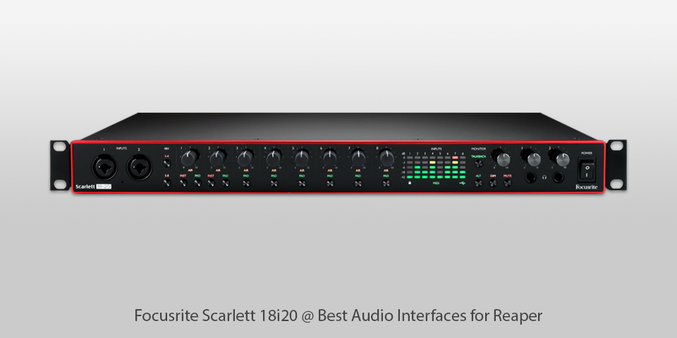 focusrite scarlett 18i20 audio interface for reaper