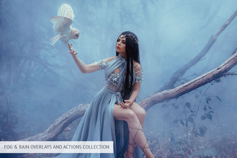 مجموعة إجراءات وتراكبات الضباب والمطر