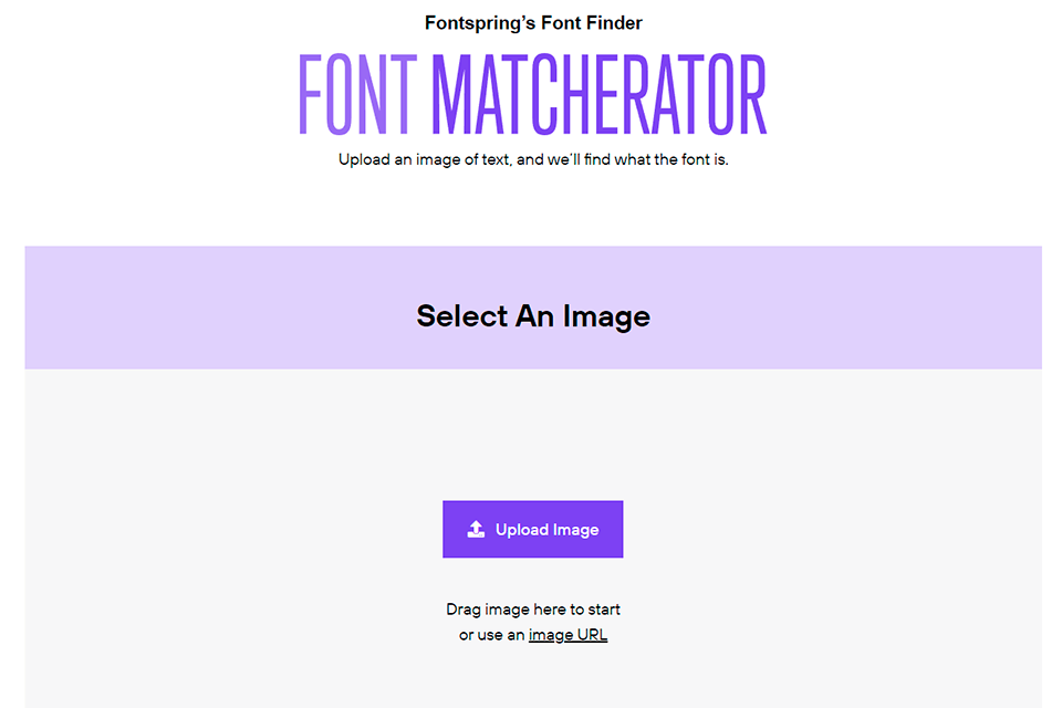 7 Best Font Finders By Image Of 2024 Free Online   Fontsping Matcherator Font Finder By Image Interface 