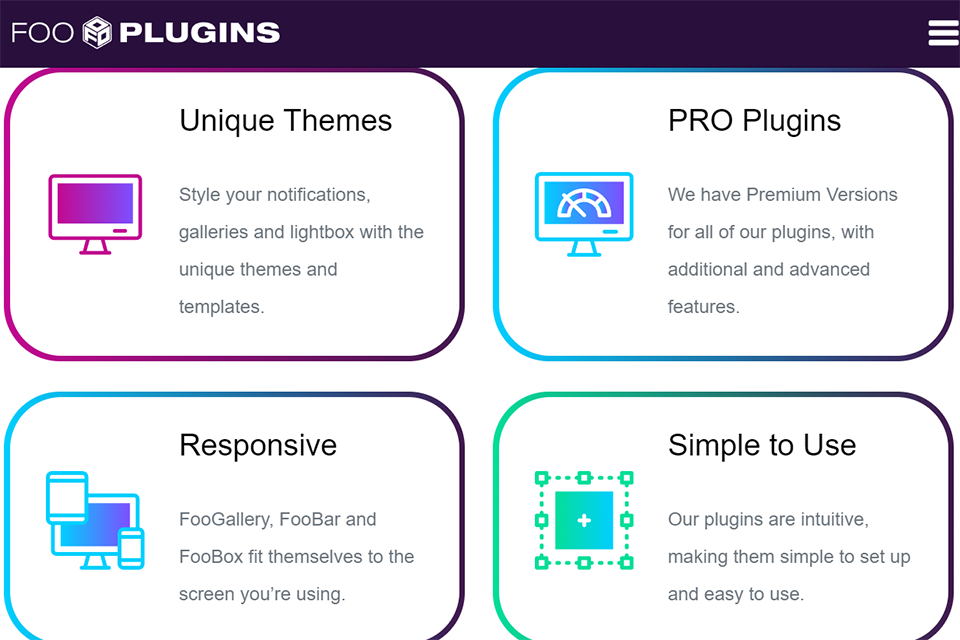 fooplugins wordpress plugin for blog interface