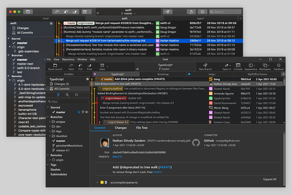 fork interface
