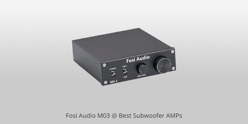 Best amplifier hot sale for subwoofer