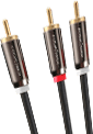 fospower rca y-adapter subwoofer cables