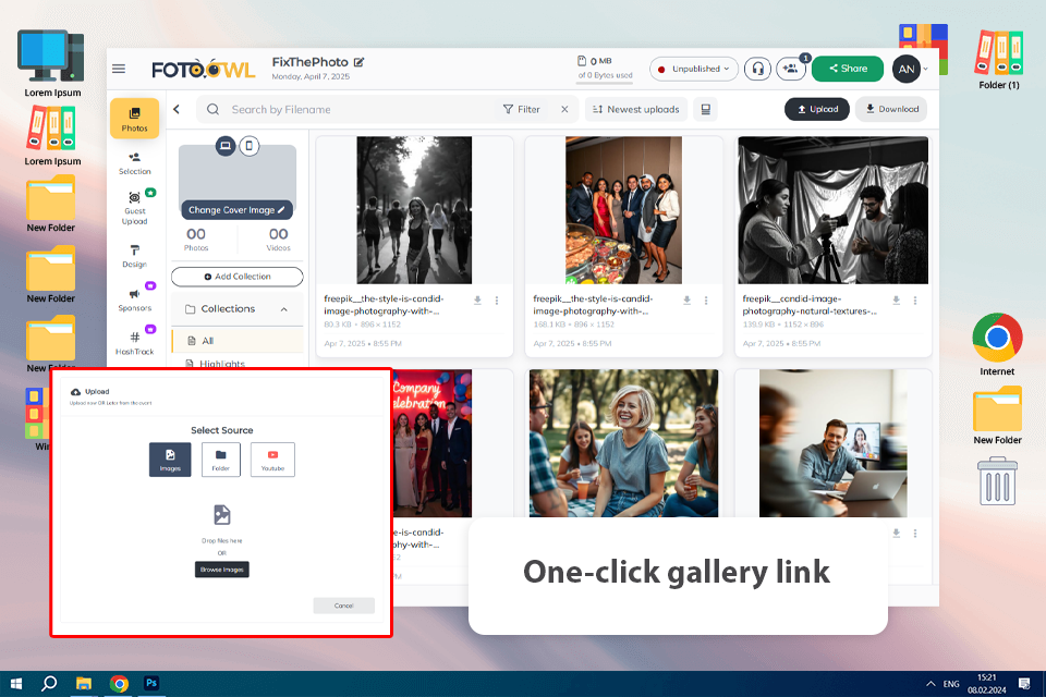 fotoowl ai photo sharing site