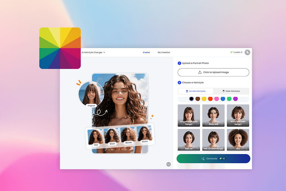 fotor ai hairstyle generator