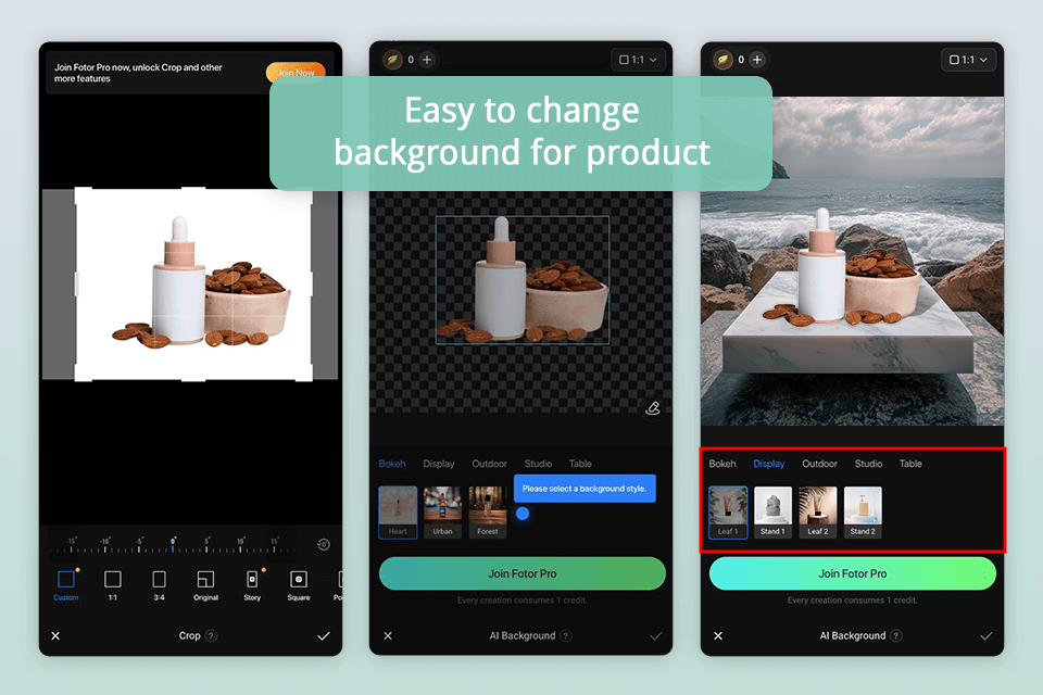 fotor app for product photography