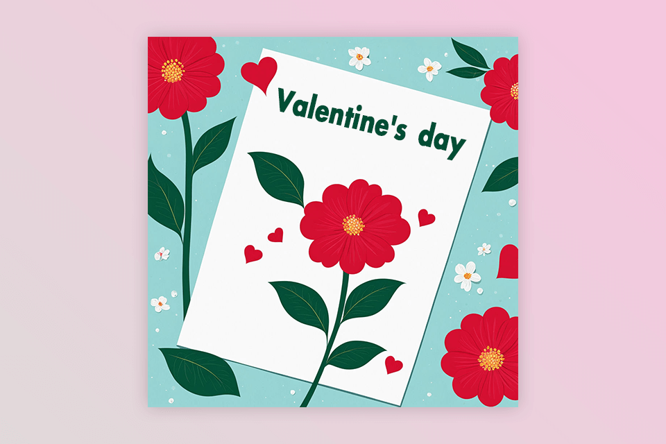 fotor app to make valentines day card