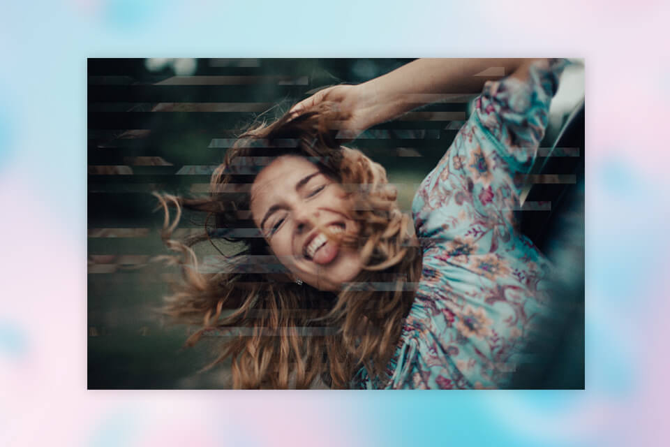 fotor glitch effect online generator