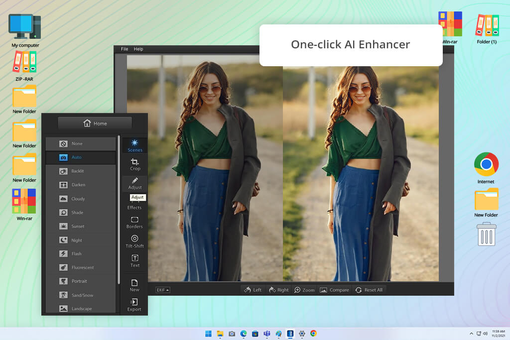 fotor image brightener online