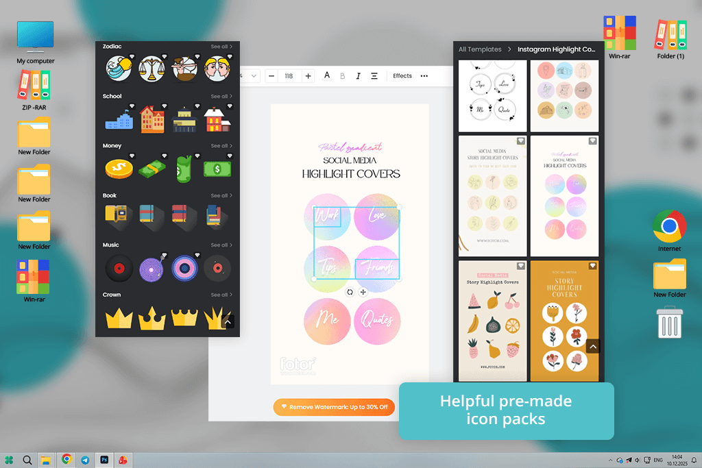 fotor instagram highlight cover maker