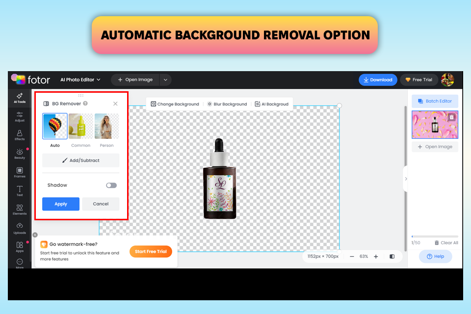 fotor photoroom alternative