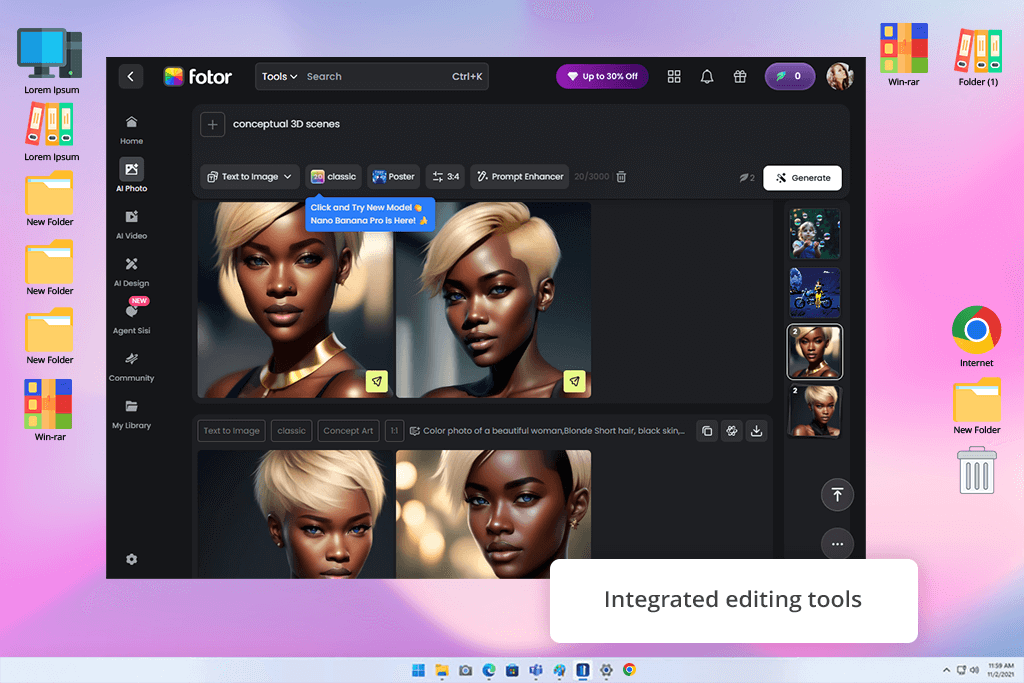 fotor platform interface
