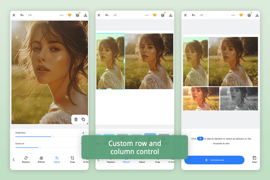fotor split screen photo app