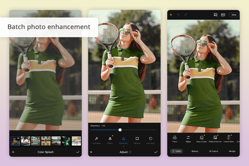 fotor sports photo editing app