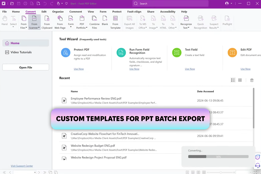 foxit ppt to pdf converter