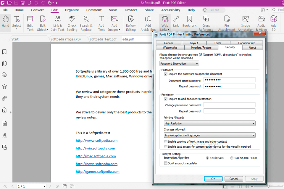 برنامج تشفير محرر foxit pdf