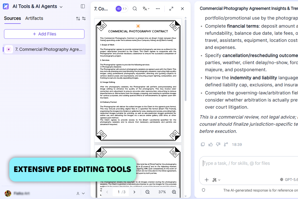 foxit pdf editor interface