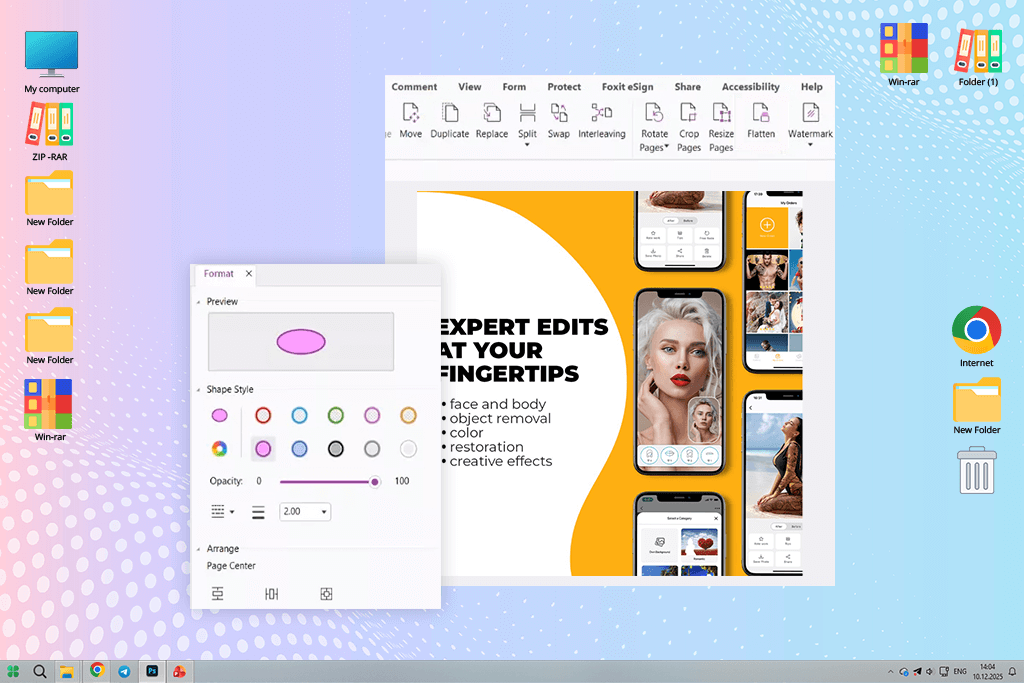 foxit pdf flattening tool