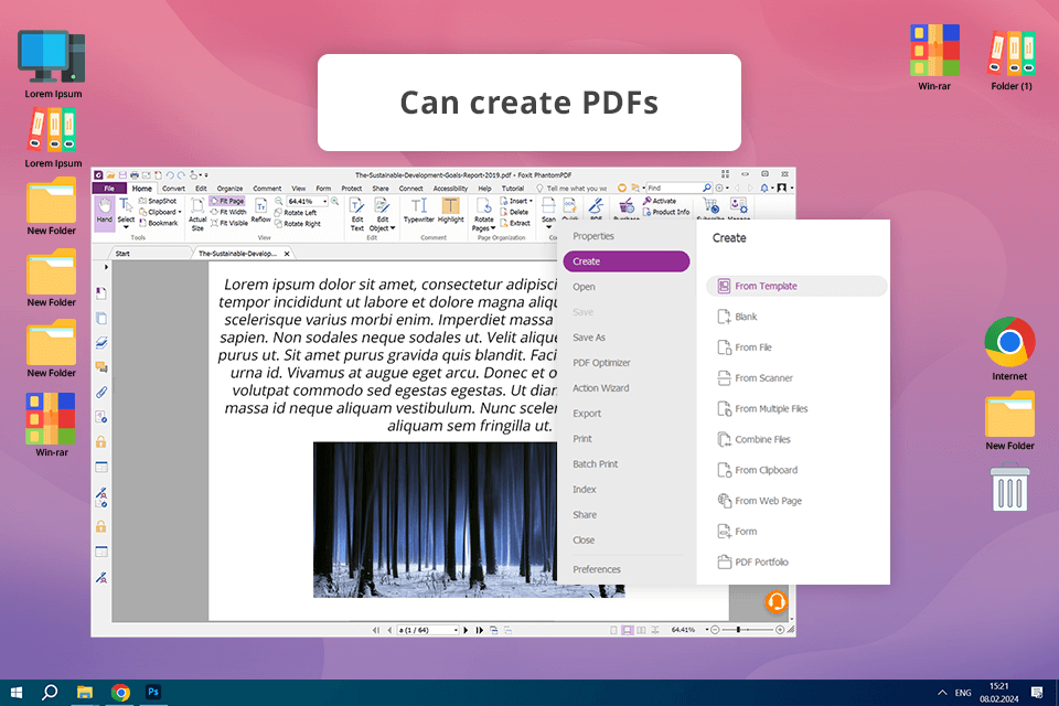 foxit reader free pdf reader interface
